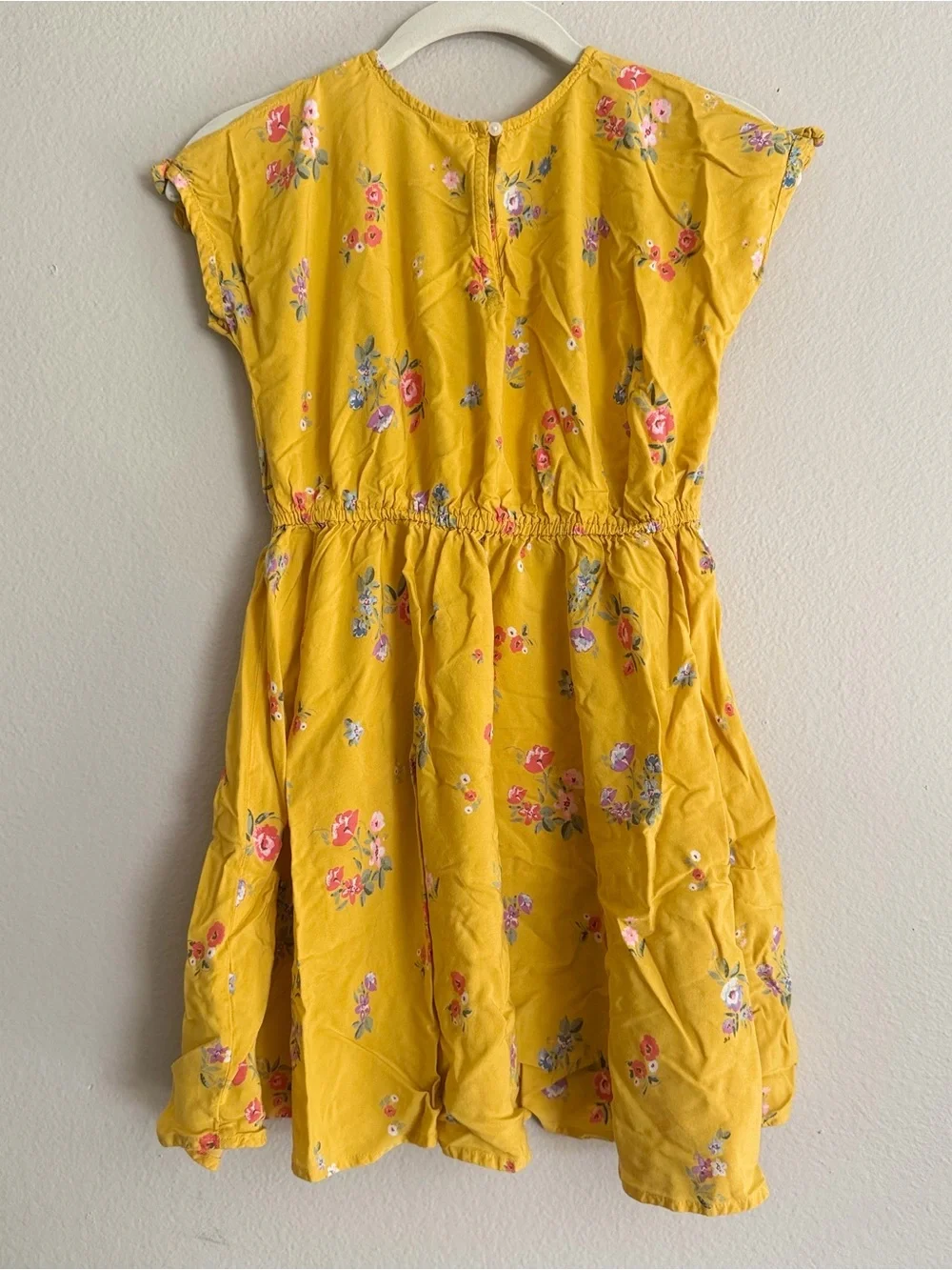 Oshkosh Bigosh Girls' Yellow Floral Short Sleeve Dress
